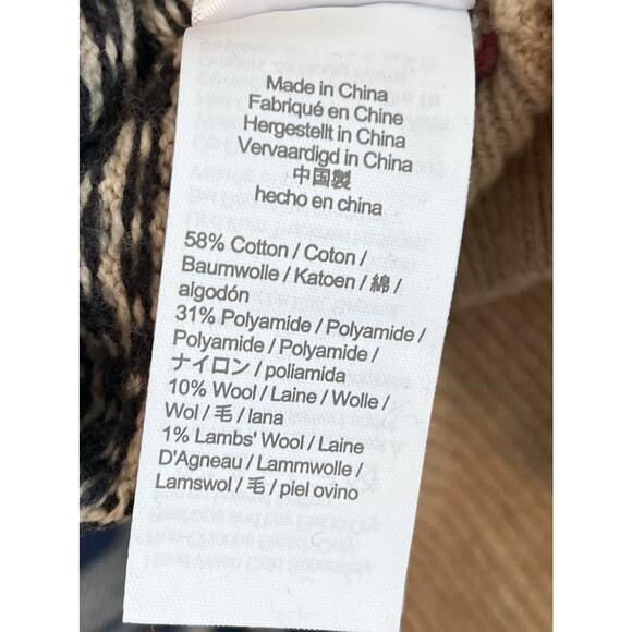 Crew Cute J Crew Boys Sweater SIZE 10-11 1/4 Zip Heathered Cream EUC - Picture 4 of 5